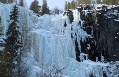 Korouoma Frozen Waterfalls Hike & Hot BBQ Lunch