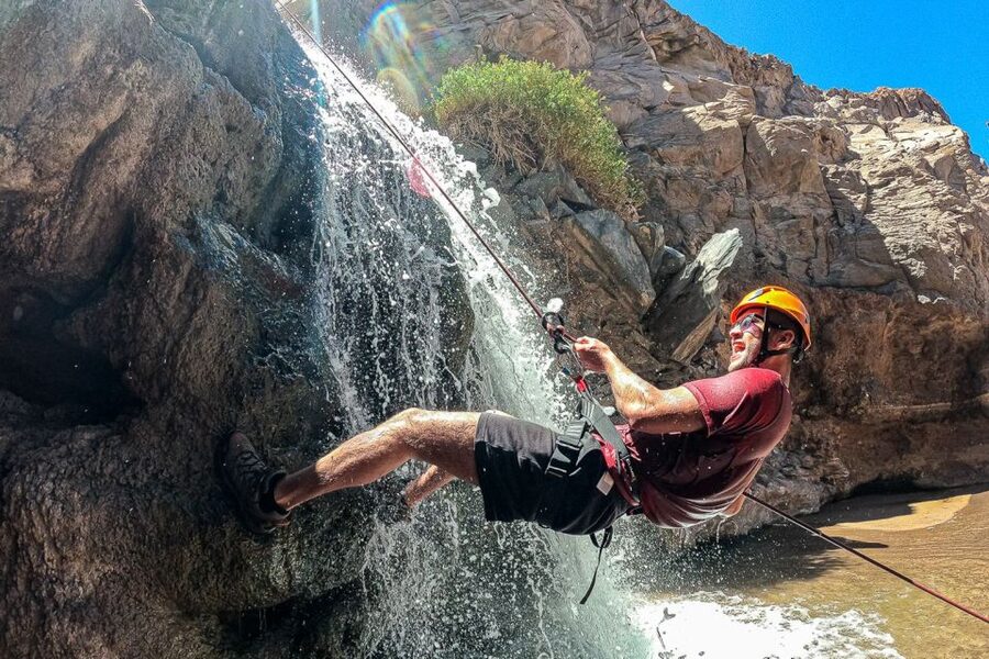 San Pedro de Atacama: Desert Tour with Canyoning & Trekking - Walking back after the final pool