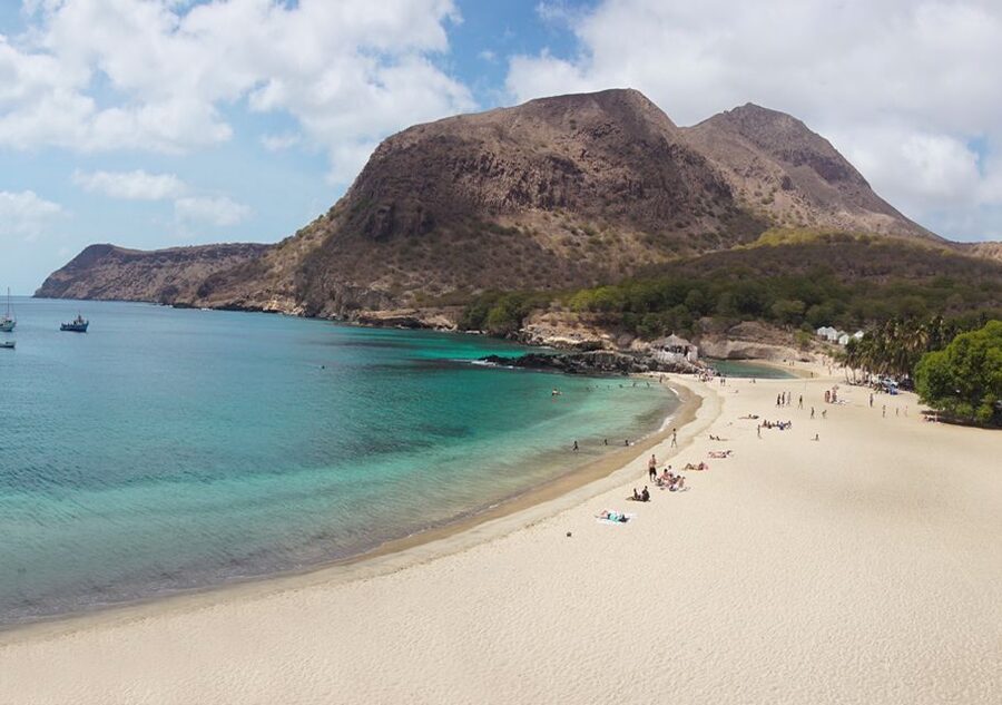 Santiago Island: Serra Malagueta & Tarrafal Beach Trek Tour - Tarrafal Beach after the mountain walk