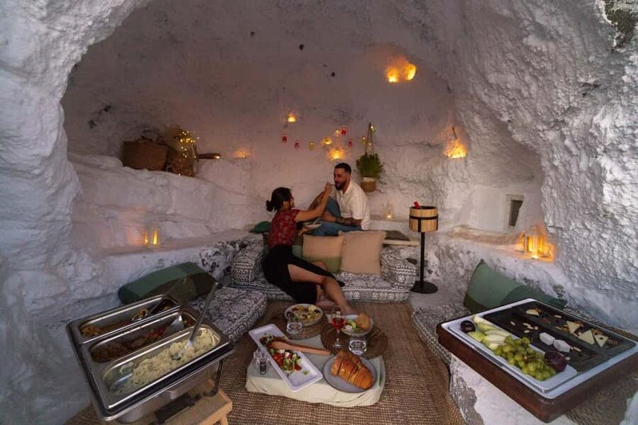 Santorini: Caldera Cave Hike and Dinner - What arrives at the table