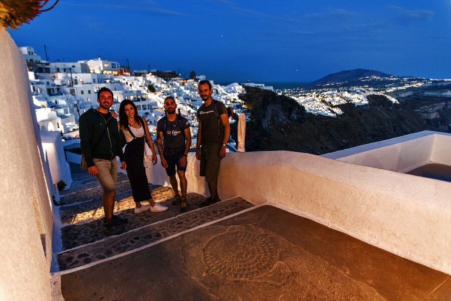 Santorini: Night Hike, Wine Tasting, and Greek Dinner - Why this night hike feels different from daytime Santorini