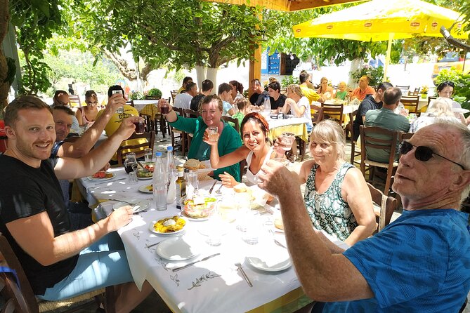 Sarakina Gorge hiking & swim Adventure - Jeep Safari South Crete - Coffee and a pause in Males