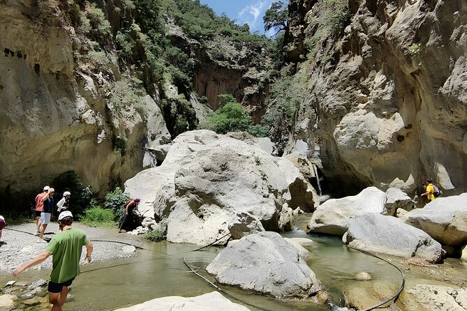 Sarakina Gorge hiking & swim Adventure - Jeep Safari South Crete - Myrtos beach and the final swim