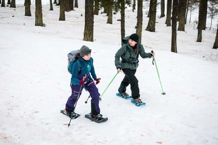 Scenic snowshoe hike in Sestriere - Snowshoeing from Via Monterotta