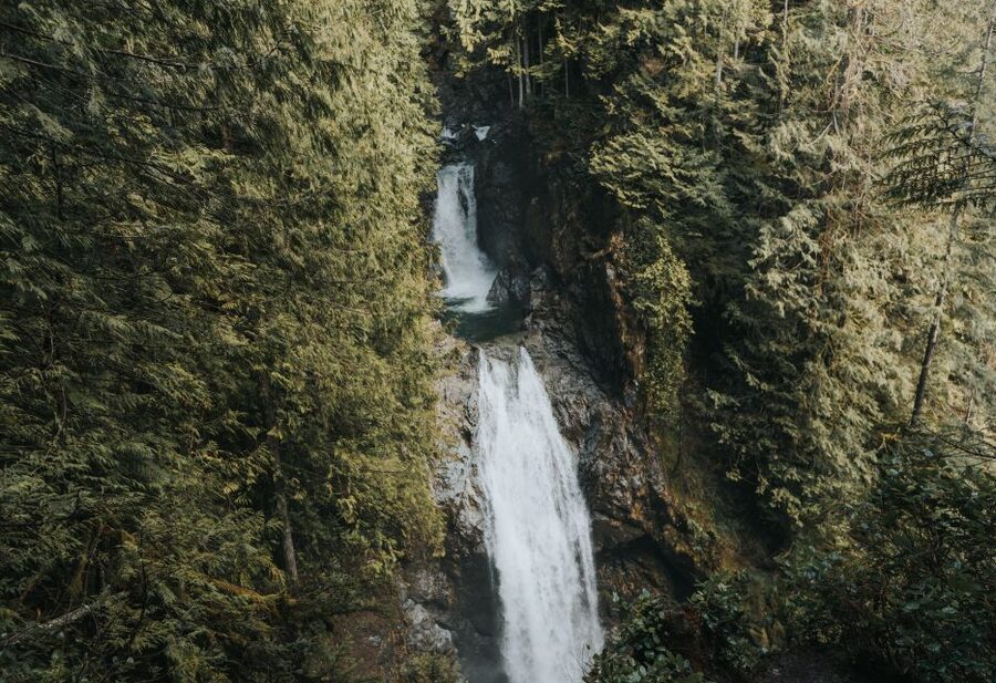Seattle: Waterfall Wonderland Hike in Wallace Falls Park - A moderate trail with rocks, roots, and safety rails