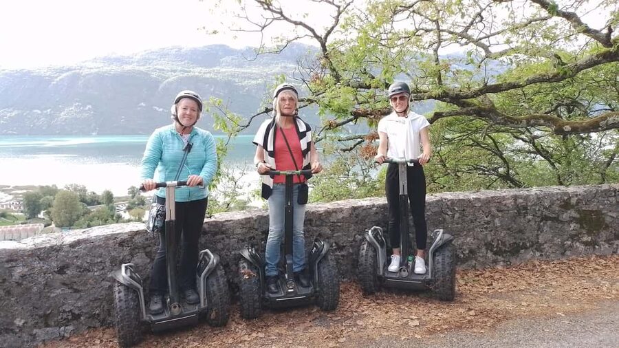 Segway hike 2h00 Aix les Bains between lake and forest - Climbing into Corsuet forest
