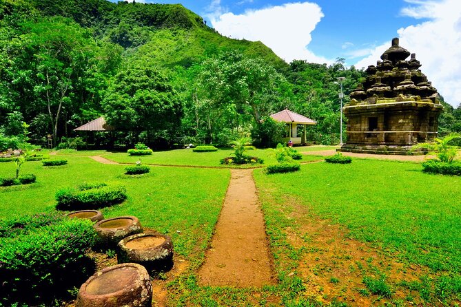 Selogriyo Temple and Trekking Java Rice Terraces, hidden waterfall -Nature Java - Selogriyo Temple and its quiet setting