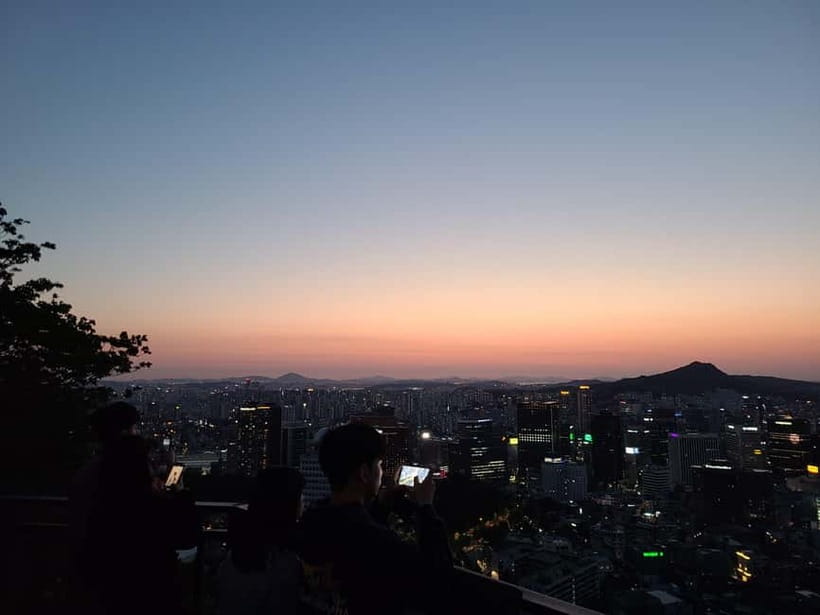 Seoul: Night Namsan Hiking with Hidden Gem Recommendations - The opening city view from the elevator