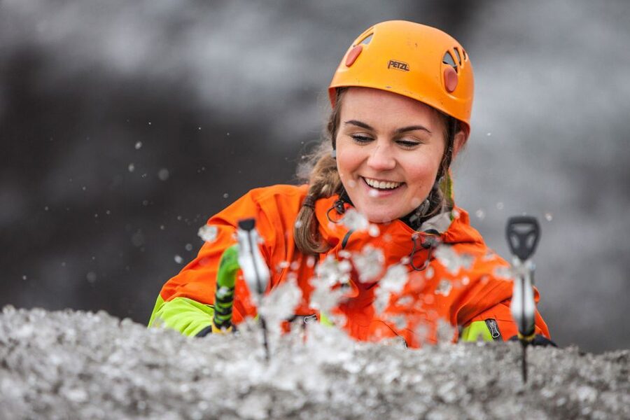 Skaftafell: Glacier Hike and Ice Climbing Guided Experience - Learning to climb a real glacier wall