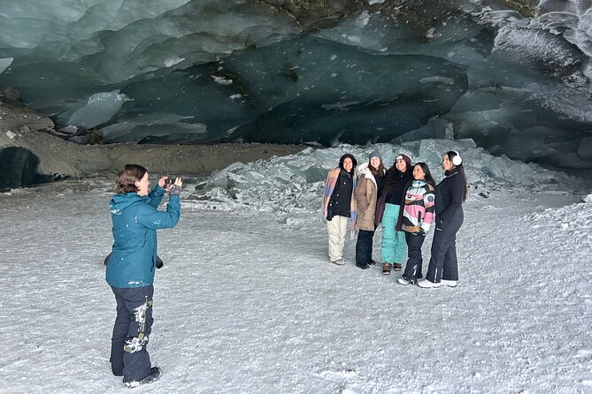 Snowshoe Hike to Castner Glacier Ice Cave - The 1.5-mile walk across Castner Glacier