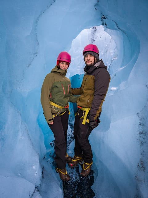 Sólheimajökull Glacier: Guided Hike with Equipment - Getting fitted with glacier equipment