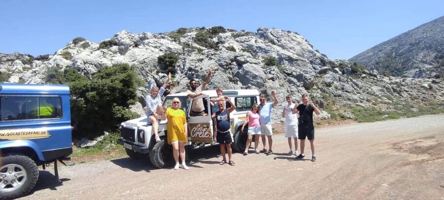 South Crete: Sarakinas Gorge Hike, Swim & Jeep Safari - Katharo Plateau brings high mountain views