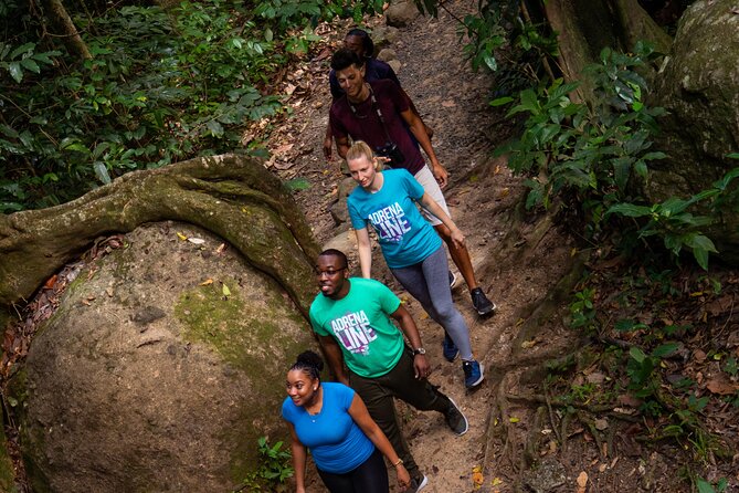 St. Lucia Zip line, Aerial Tram and Hiking tour Ultimate 3 - The first forest walk is the real physical test