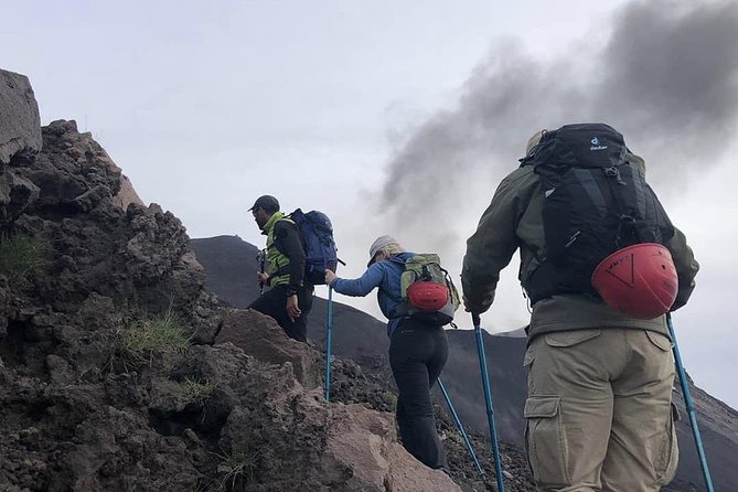 Stromboli: sunset trekking to Sciara del Fuoco - Ashàra - The climb through scrub, cemetery, and volcanic ground