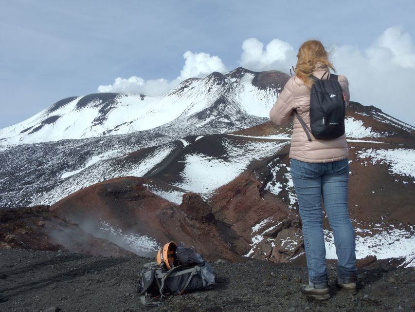 Taormina and Catania: Private guided Etna hike by cable car - The cable car to 2,500 meters
