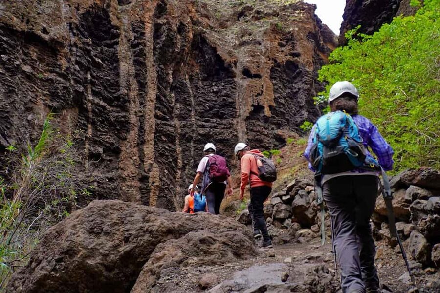 Tenerife Barranco de Masca: Guided hike + boat ride + transport - A short pause in Masca village