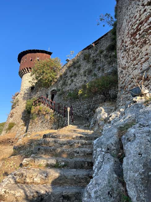 Tirana Adventure: Petrela Castle, Black Cave Hike & Zipline - Petrela Castle and its big valley view