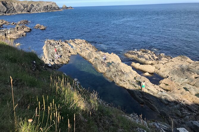 Toe Head Clifftop Hike in West Cork - The EIRE sign and the Iron Age fort