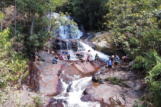 Trekking Tour to Hidden Waterfall & Sturgeon Farm for dog-lovers - Through the forest to the sturgeon farm