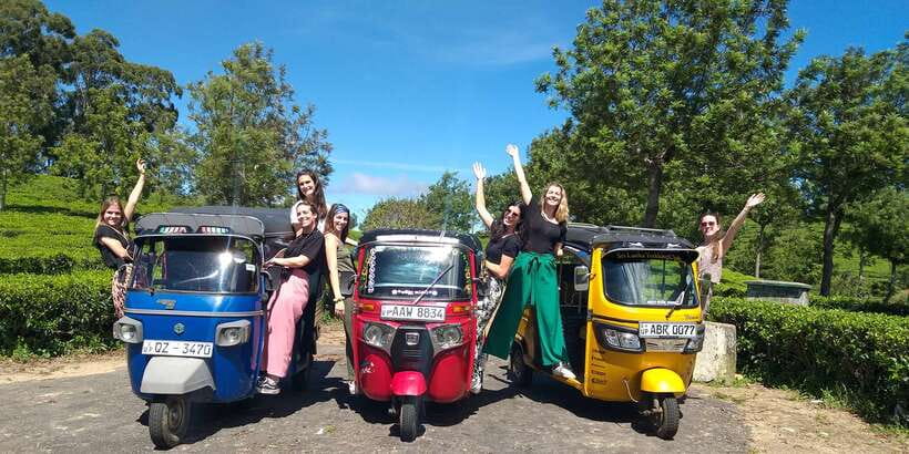 Tuk-Tuk Safari Liptons seat,Tea Fields Hike,TeaFactory Tour - The tuk-tuk ride from Ella