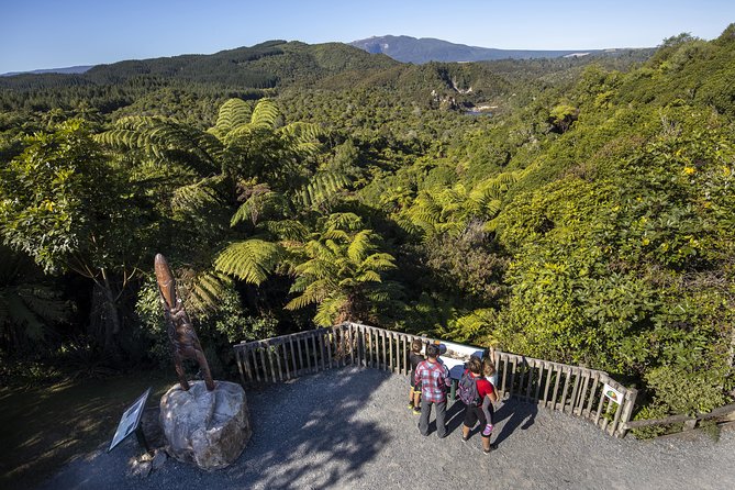 Volcanic Valley Self Guided Walking and Hiking at Waimangu - Inferno Crater Lake and the blue-water view