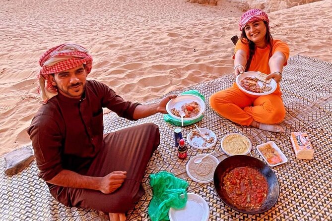 Wadi Rum Mountain Hike & Climb: Burdah, with a bridge at the top! + tour & Lunch - The White Desert gives you a different color palette