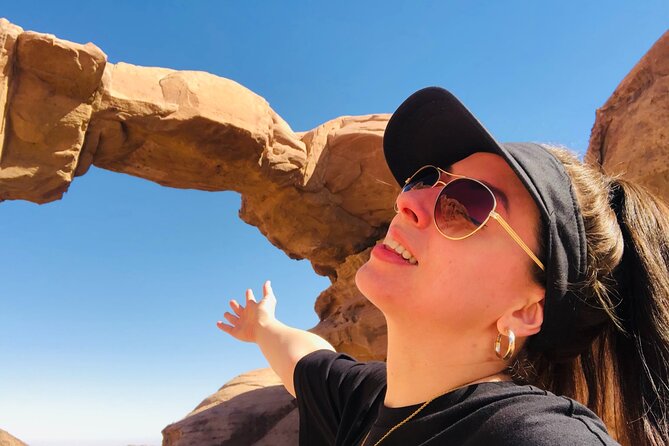 Wadi Rum Mountain Hike & Climb: Burdah, with a bridge at the top! + tour & Lunch - The jeep ride connects the day’s highlights
